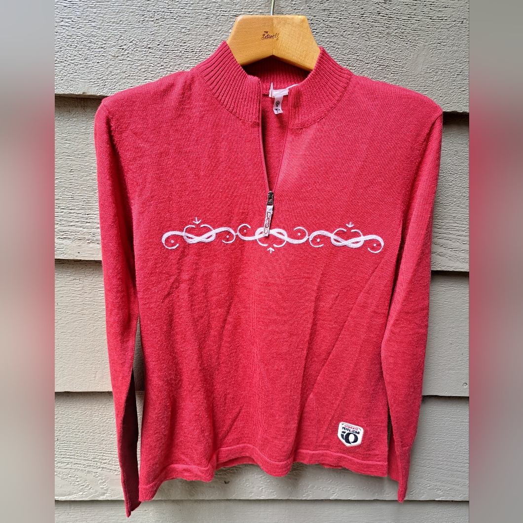 Pearl Izumi P.R.O. 1/2 Zip L/S Wool Blend Jersey Cycling Top- L